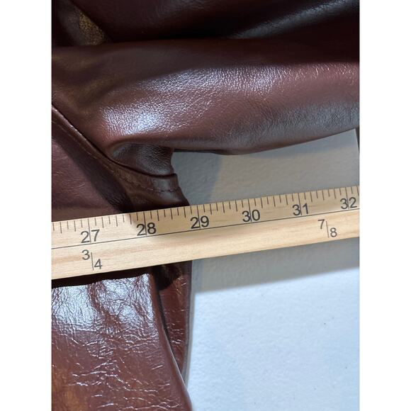 Wilsons Leather M. Julian Moto Jacket Men's Size 2XLT Brown Lined Full Zip - Picture 6 of 14